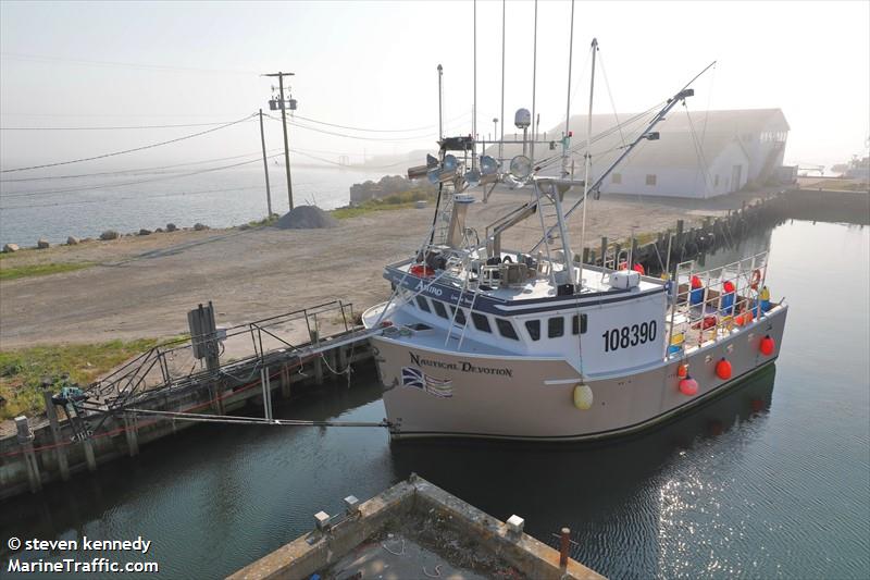 nautical devotion (Fishing vessel) - IMO , MMSI 316037805 under the flag of Canada