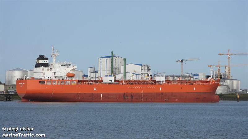 theresa tiga (Chemical/Oil Products Tanker) - IMO 9919735, MMSI 477859300, Call Sign VRUZ5 under the flag of Hong Kong