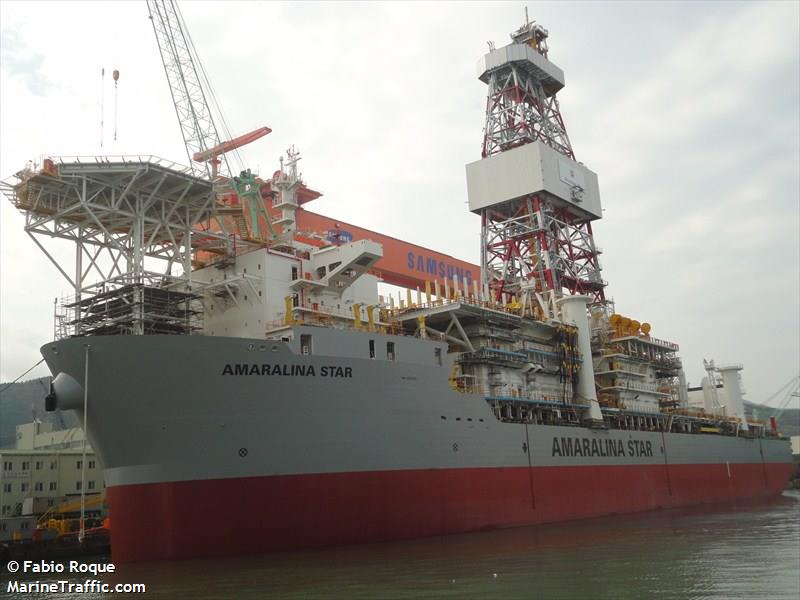 amaralina star (Drilling Ship) - IMO 9527178, MMSI 357143000, Call Sign 3FQG2 under the flag of Panama