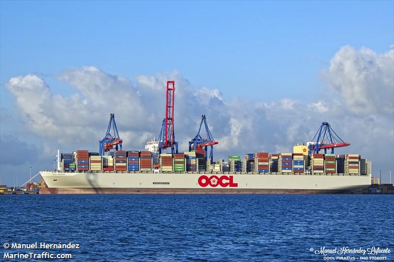 oocl piraeus (Container Ship) - IMO 9908097, MMSI 477886300, Call Sign VRVG8 under the flag of Hong Kong