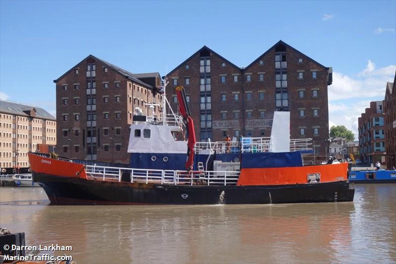 grima (Passenger/Ro-Ro Cargo Ship) - IMO 7328205, MMSI 232003601, Call Sign GTOC under the flag of United Kingdom (UK)