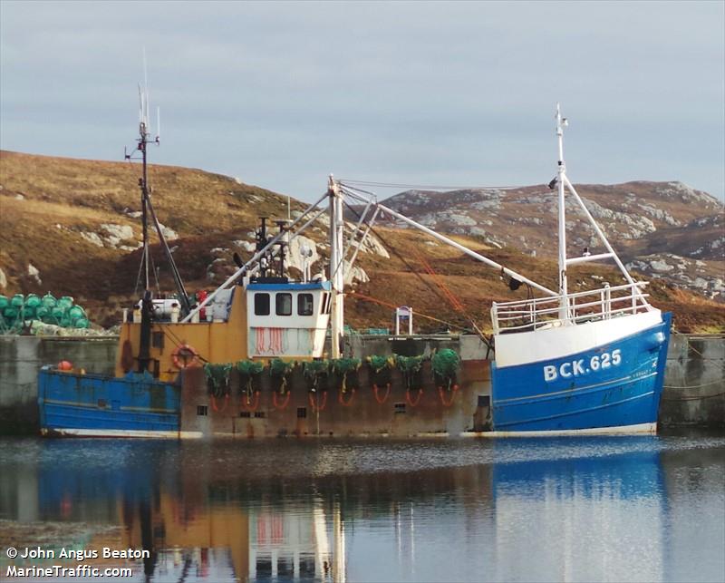 kelly (Fishing vessel) - IMO , MMSI 235010040, Call Sign MBBC6 under the flag of United Kingdom (UK)
