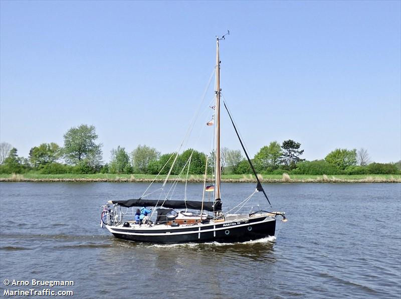 martha iii of mersea (Sailing vessel) - IMO , MMSI 244041044, Call Sign PD8862 under the flag of Netherlands
