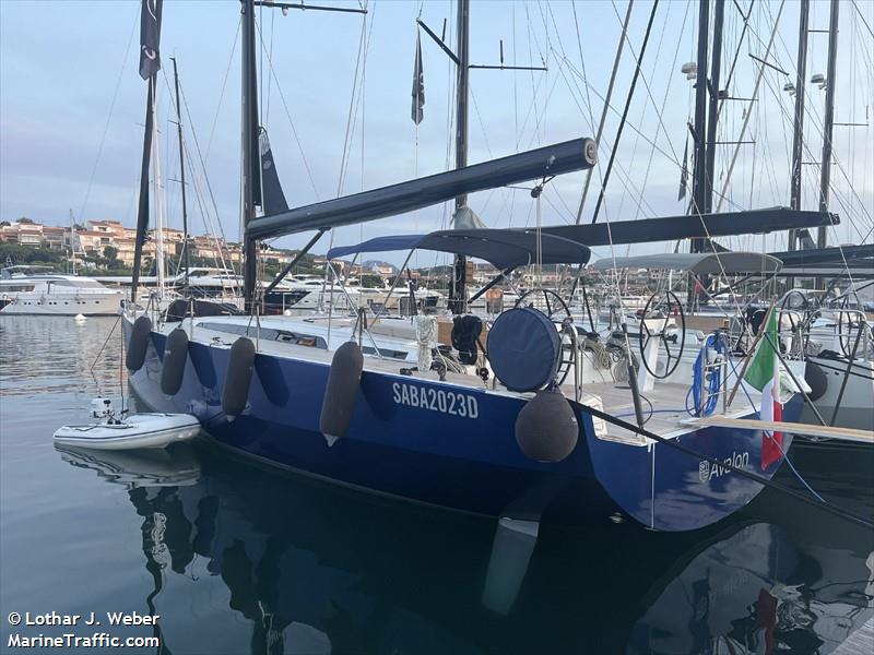 avalon (Sailing vessel) - IMO , MMSI 247384660, Call Sign IK8968 under the flag of Italy