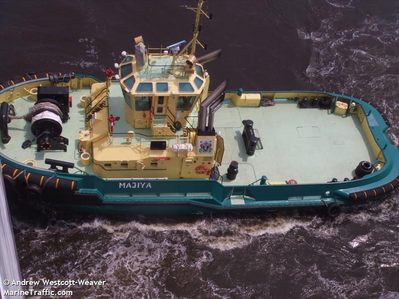 majiya (Tug) - IMO 9706669, MMSI 657119200, Call Sign 5NUX7 under the flag of Nigeria