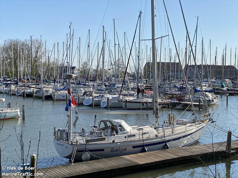 galija (Sailing vessel) - IMO , MMSI 244770718, Call Sign PF9823 under the flag of Netherlands