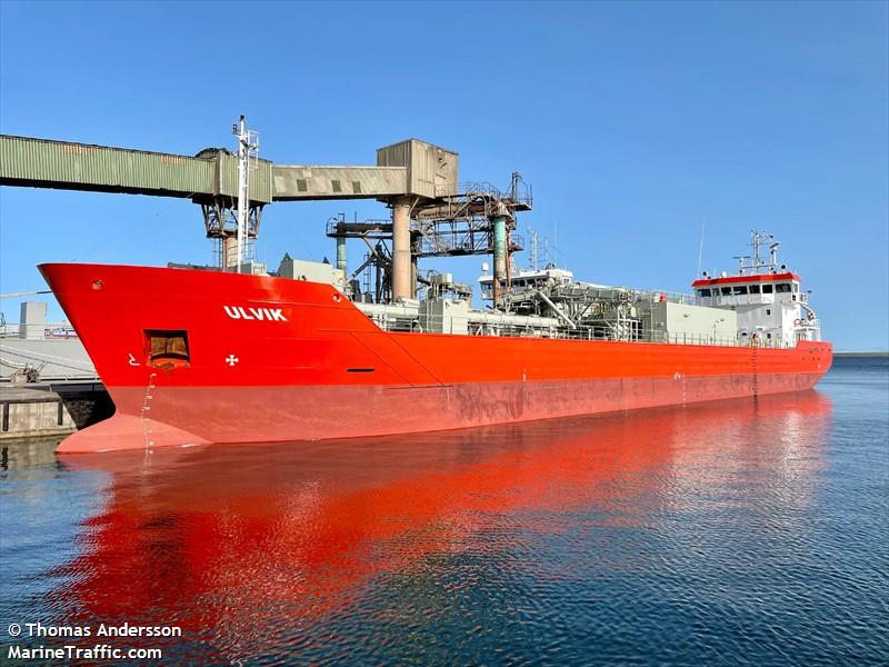 ulvik (Cement Carrier) - IMO 9943932, MMSI 265045000, Call Sign SBDX under the flag of Sweden