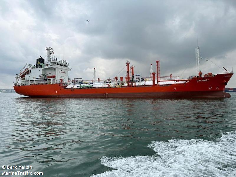 gas mary (LPG Tanker) - IMO 9161065, MMSI 352002617, Call Sign 3E4942 under the flag of Panama