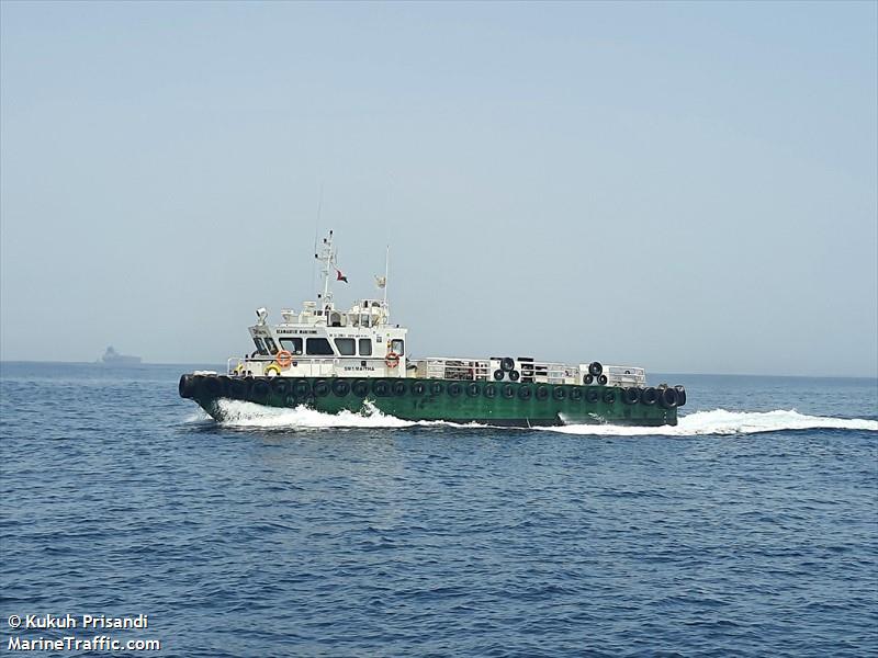 sm5 maitha (Offshore Tug/Supply Ship) - IMO 9583316, MMSI 471152000, Call Sign A6E2935 under the flag of United Arab Emirates (UAE)