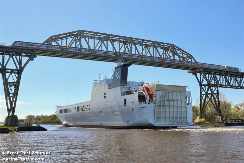 abu samrah (Ro-Ro Cargo Ship) - IMO 9925655, MMSI 538010634, Call Sign V7A7177 under the flag of Marshall Islands