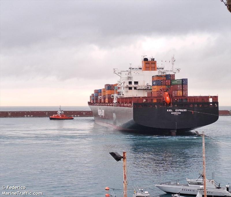 kiel express (Container Ship) - IMO 9229855, MMSI 636093170, Call Sign 5LKX4 under the flag of Liberia