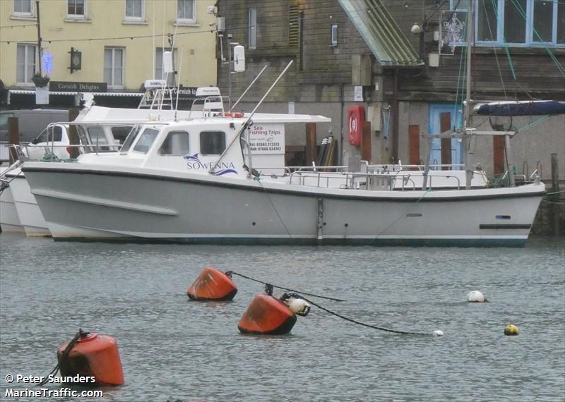 sowenna (Fishing vessel) - IMO , MMSI 235025164, Call Sign MLGK7 under the flag of United Kingdom (UK)