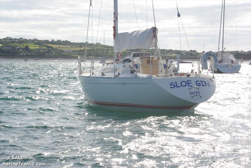 sloe gin (Pleasure craft) - IMO , MMSI 235102332, Call Sign 2HBS6 under the flag of United Kingdom (UK)