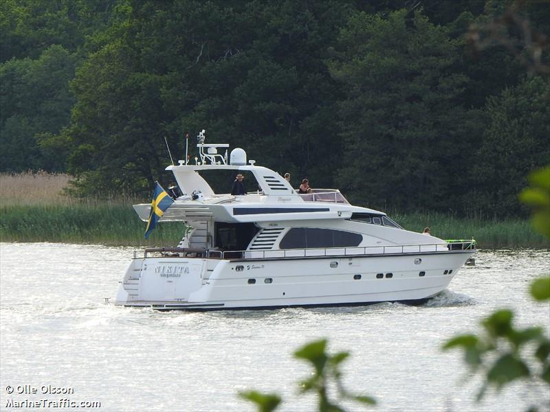 nikita (Pleasure craft) - IMO , MMSI 265047770, Call Sign SFE3565 under the flag of Sweden