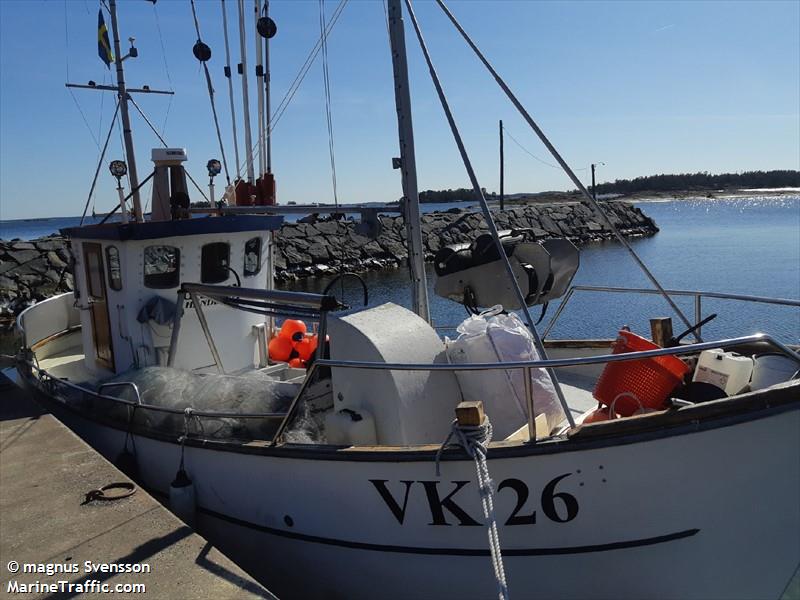 vk 26 garpen (Fishing vessel) - IMO , MMSI 265050570, Call Sign SFE5180 under the flag of Sweden