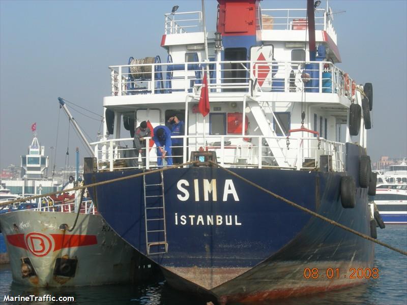 sima (Tanker) - IMO , MMSI 271010612, Call Sign TC9277 under the flag of Turkey