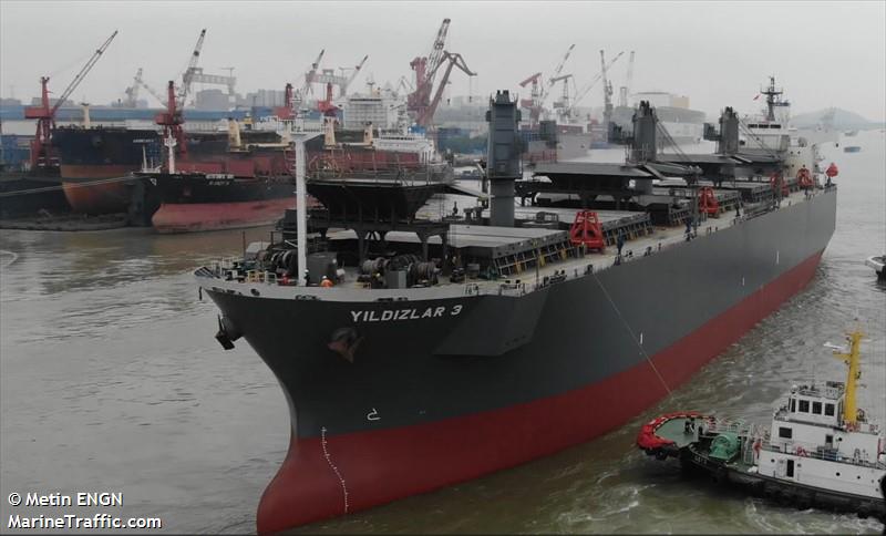 yildizlar 3 (Wood Chips Carrier) - IMO 9370795, MMSI 271051270, Call Sign TCA7458 under the flag of Turkey