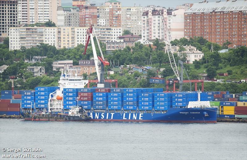 transit tavayza (Container Ship) - IMO 9957048, MMSI 273612270, Call Sign UBSY5 under the flag of Russia