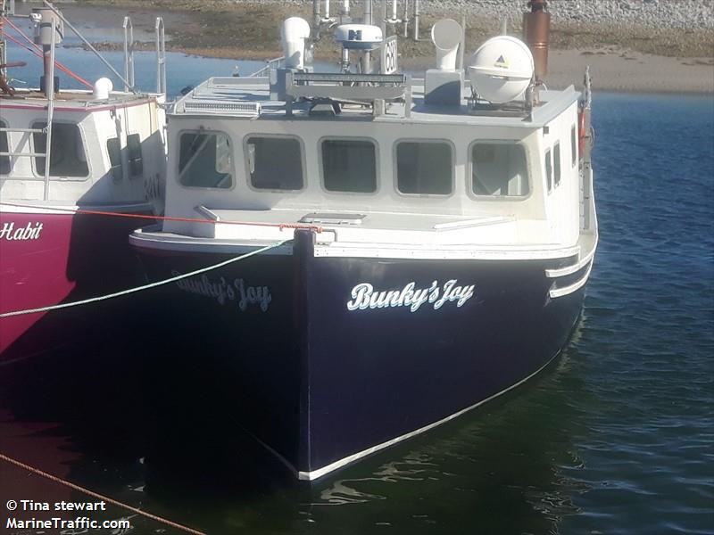 bunkys joy (Fishing vessel) - IMO , MMSI 316015903, Call Sign CH.16 under the flag of Canada