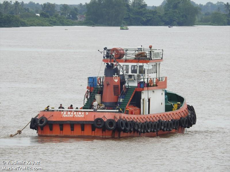tb marina 5 (Towing vessel (tow>200)) - IMO , MMSI 525100314, Call Sign YD3223 under the flag of Indonesia