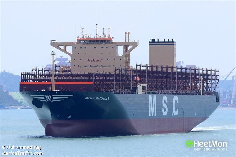 msc audrey (Container Ship) - IMO 9540065, MMSI 636022450, Call Sign 5LIV9 under the flag of Liberia