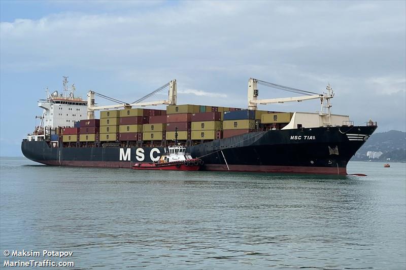 msc tia ii (Container Ship) - IMO 9193680, MMSI 636023016, Call Sign 5LLN7 under the flag of Liberia
