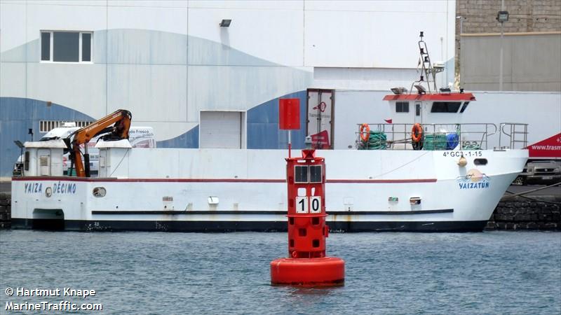 yaiza decimo (Fishing vessel) - IMO , MMSI 225984093 under the flag of Spain