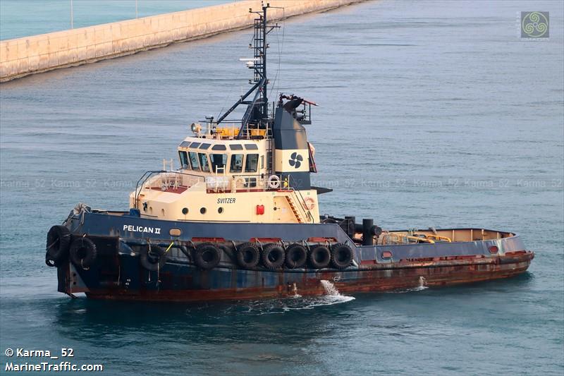 pelican ii (Tug) - IMO , MMSI 314000001, Call Sign 8PBP under the flag of Barbados