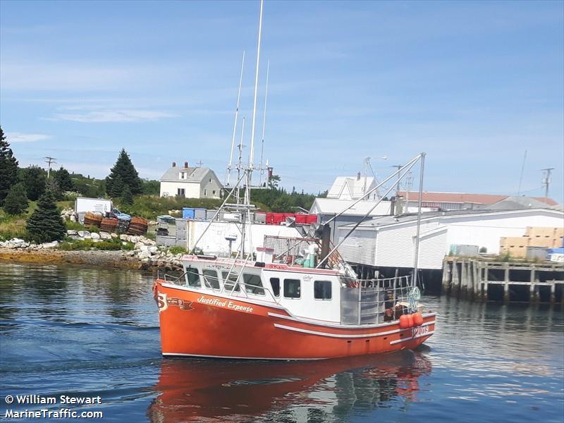 justified expense (Fishing vessel) - IMO , MMSI 316034515 under the flag of Canada