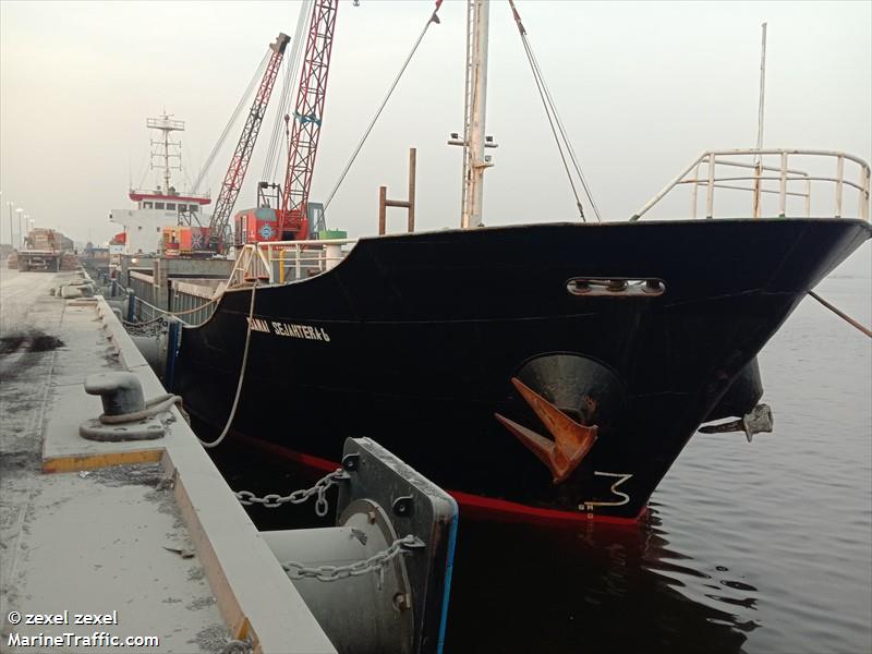 km.damai sejahtera 6 (Cargo ship) - IMO , MMSI 525007169, Call Sign POVV under the flag of Indonesia