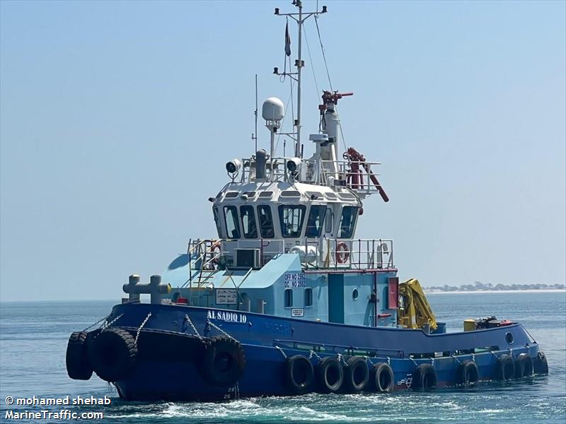 al sadiq 10 (Tug) - IMO , MMSI 209013933, Call Sign A6E2340 under the flag of Cyprus