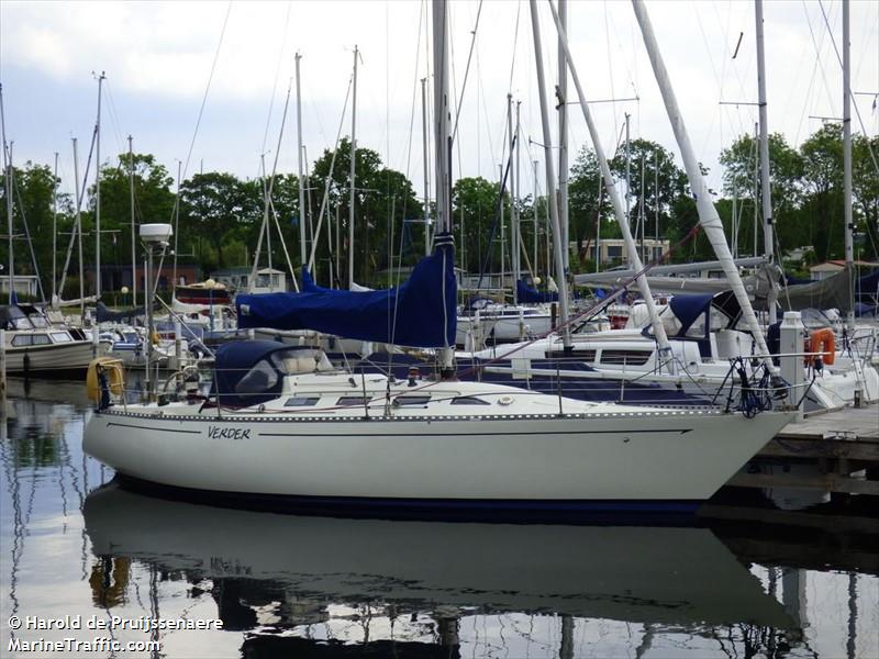 verder (Sailing vessel) - IMO , MMSI 244790408, Call Sign PA4488 under the flag of Netherlands