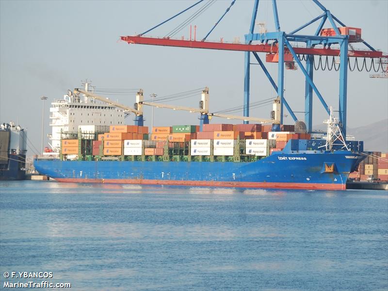 izmit express (Container Ship) - IMO 9740665, MMSI 256486000, Call Sign 9HA5859 under the flag of Malta