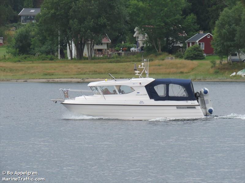 erika saffle (Pleasure craft) - IMO , MMSI 265526760, Call Sign SB9981 under the flag of Sweden