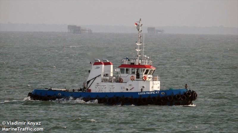 karya pacific 47 (Towing vessel) - IMO , MMSI 525100696, Call Sign YDB4902 under the flag of Indonesia