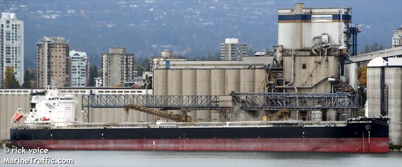 aurora borealis (Bulk Carrier) - IMO 9957608, MMSI 636022858, Call Sign 5LKT5 under the flag of Liberia