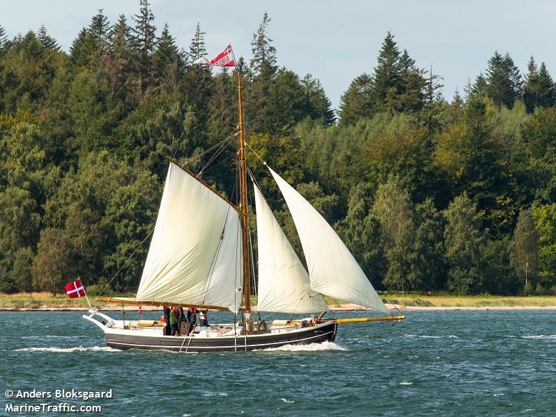 kirstine (Sailing vessel) - IMO , MMSI 219027803, Call Sign OX2825 under the flag of Denmark