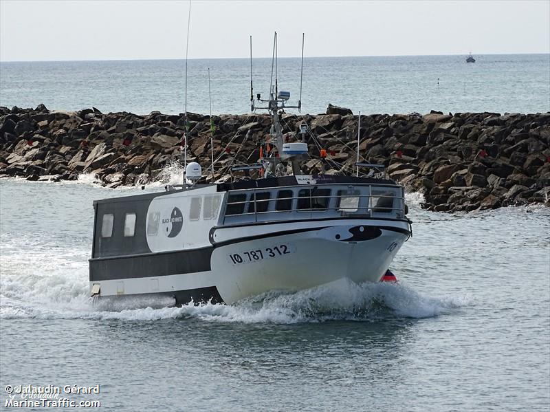 fv blackandwhite (Fishing vessel) - IMO , MMSI 227629620, Call Sign FV6610 under the flag of France