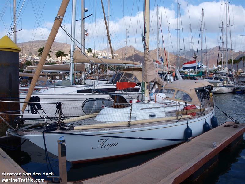 sy kaya (Sailing vessel) - IMO , MMSI 244030399, Call Sign PD4080 under the flag of Netherlands