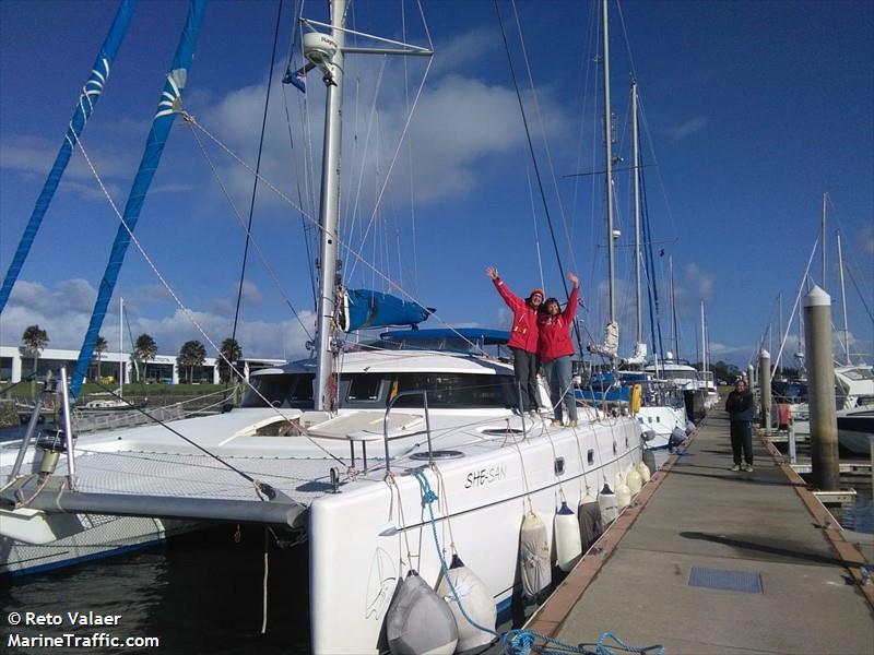 she san (Sailing vessel) - IMO , MMSI 269108370, Call Sign HBY4916 under the flag of Switzerland