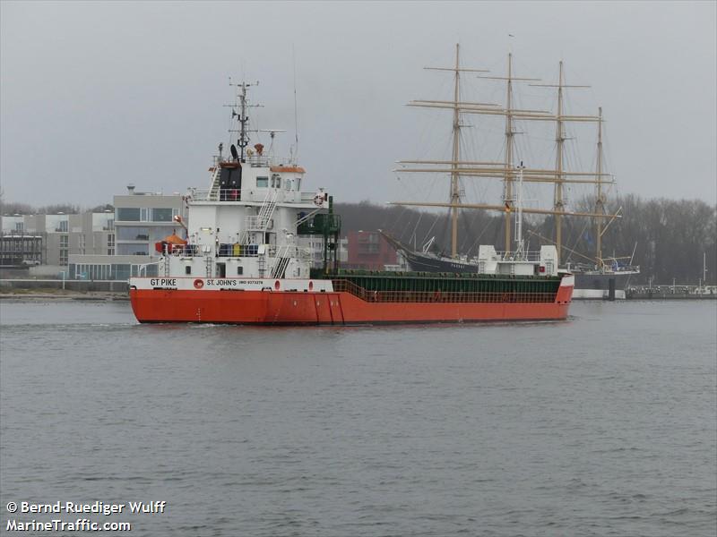 gt pike (General Cargo Ship) - IMO 9373278, MMSI 305814000, Call Sign V2RA7 under the flag of Antigua & Barbuda