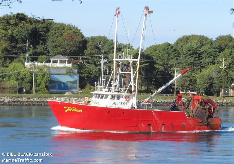fv fisherman (Fishing vessel) - IMO , MMSI 367372590, Call Sign WSX8165 under the flag of United States (USA)