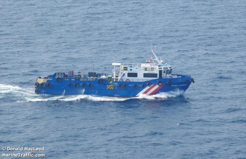 alfolk express 1 (Passenger ship) - IMO , MMSI 470255000, Call Sign A6E2205 under the flag of UAE