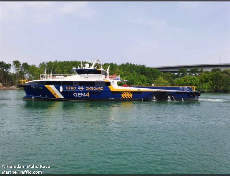 gen 4 one (Offshore Tug/Supply Ship) - IMO 9947342, MMSI 533132631, Call Sign 9M3105 under the flag of Malaysia