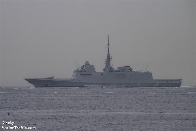 french warship (Unknown) - IMO , MMSI 598753575, Call Sign A under the flag of Unknown