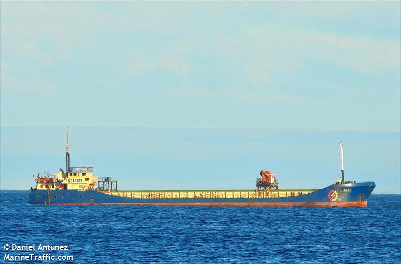 ull (General Cargo Ship) - IMO 9080687, MMSI 725002109, Call Sign CA6618 under the flag of Chile