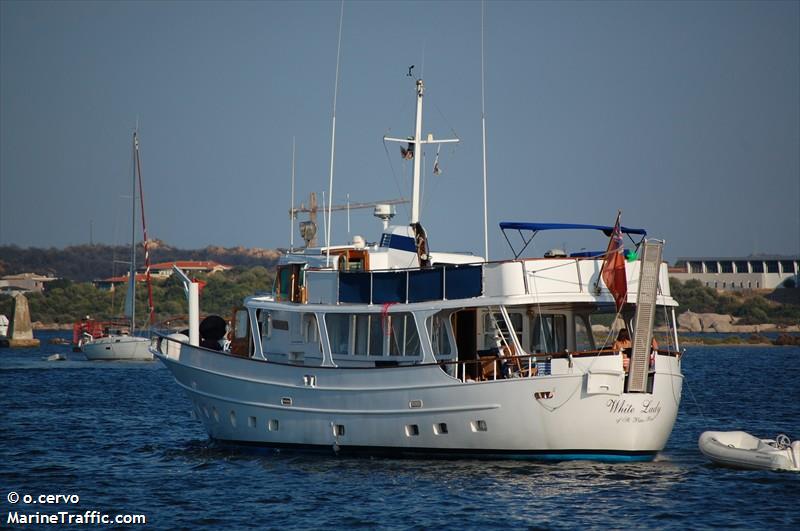 white lady (Pleasure craft) - IMO , MMSI 235003061, Call Sign MIYB under the flag of United Kingdom (UK)