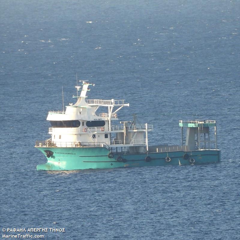 karahasanoglu (Fishing vessel) - IMO , MMSI 271073788, Call Sign TCA7345 under the flag of Turkey