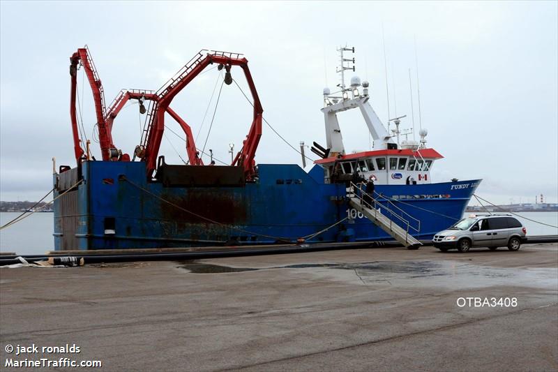 fundy leader (Fishing Vessel) - IMO 9409871, MMSI 316008357, Call Sign CFN7137 under the flag of Canada