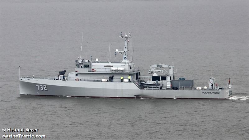 fanildo 732 (Military ops) - IMO 4764185, MMSI 525114106, Call Sign YDLV2 under the flag of Indonesia